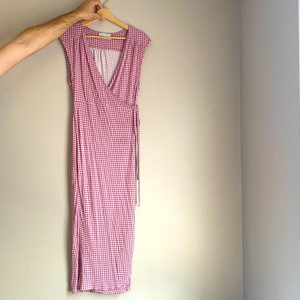Gingham wrap dress from urban outfitters